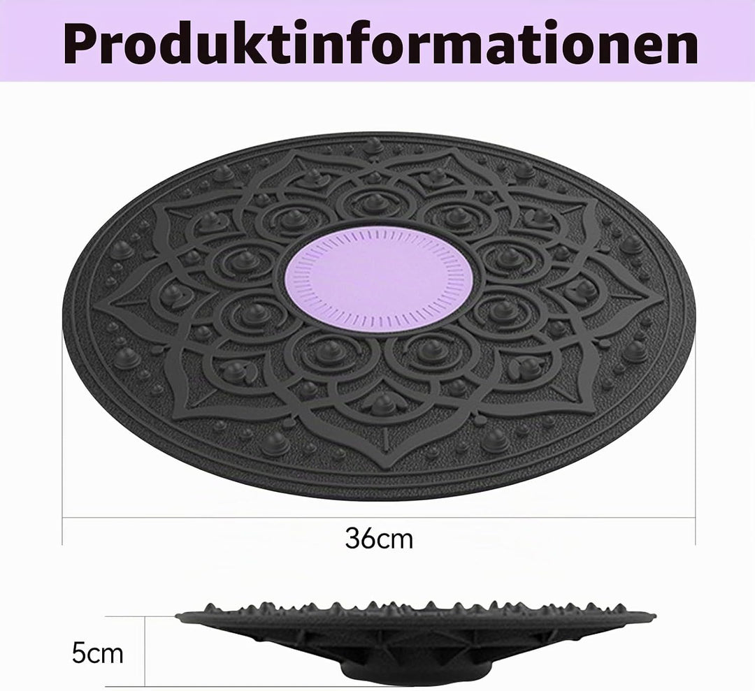 Balance Board,Wackelbrett,30 cm Rockerboard mit Rutschfester Unterseite, Rehabilitations- und Fitnes