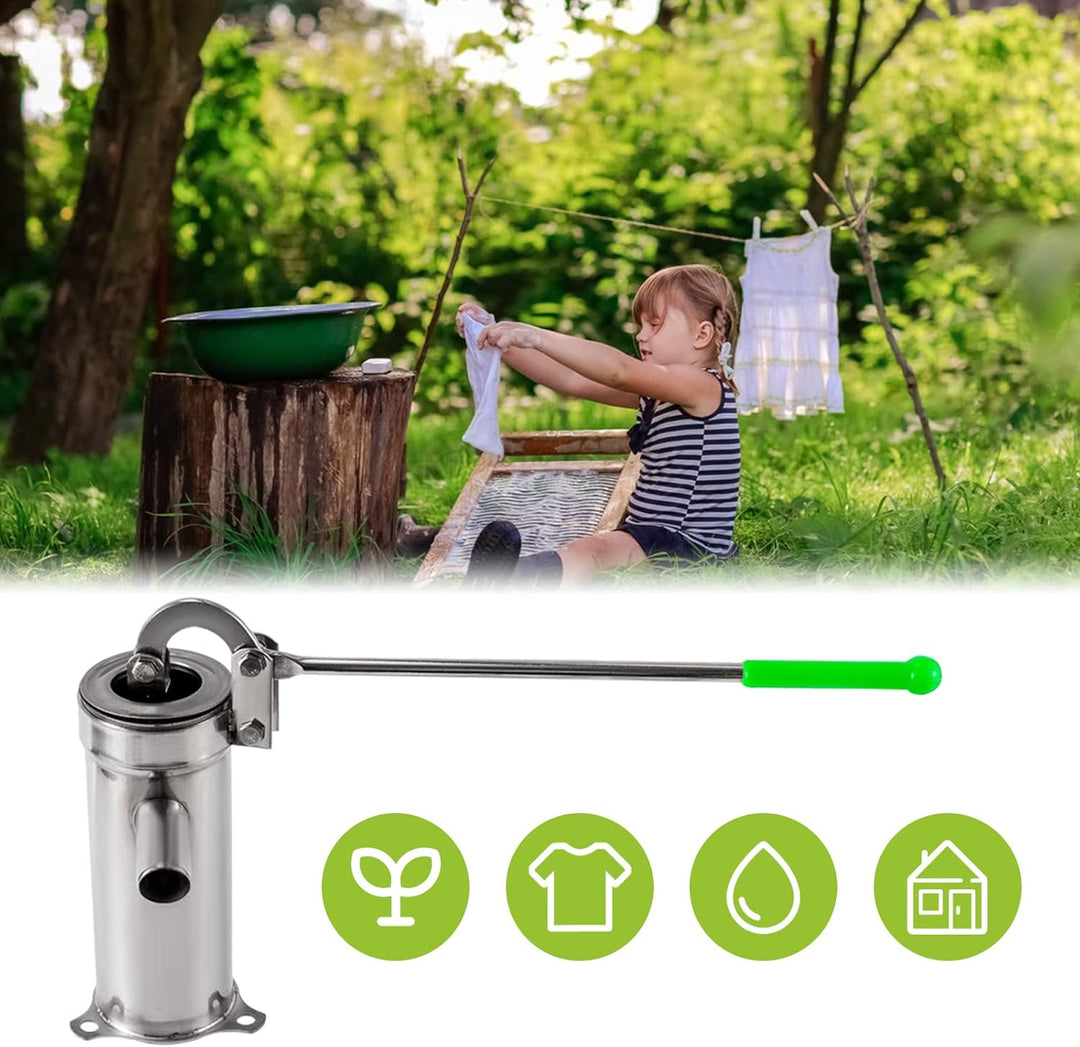 Edelstahl Schwengelpumpe Wasserpumpe Handpumpe Gartenpumpe Edelstahl,Wasserpumpe Tiefbrunnenwasserpu