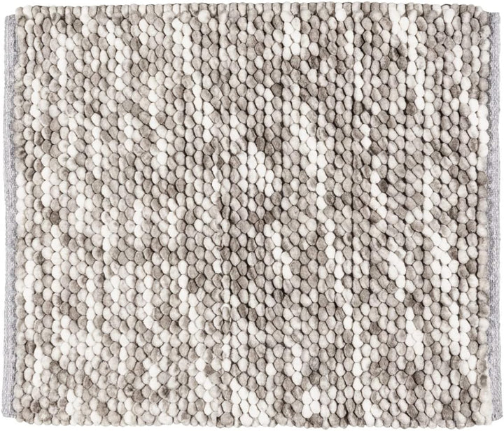 WENKO Badteppich Urdu Taupe, Badematte im modernen Melange-Effekt, Badvorleger in schwerer Qualität,