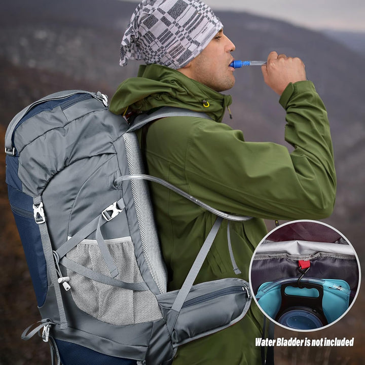 HOMIEE Wanderrucksack 50L, Herren Damen Wasserdichter Trekkingrucksack Reiserucksack Outdoor Wandern