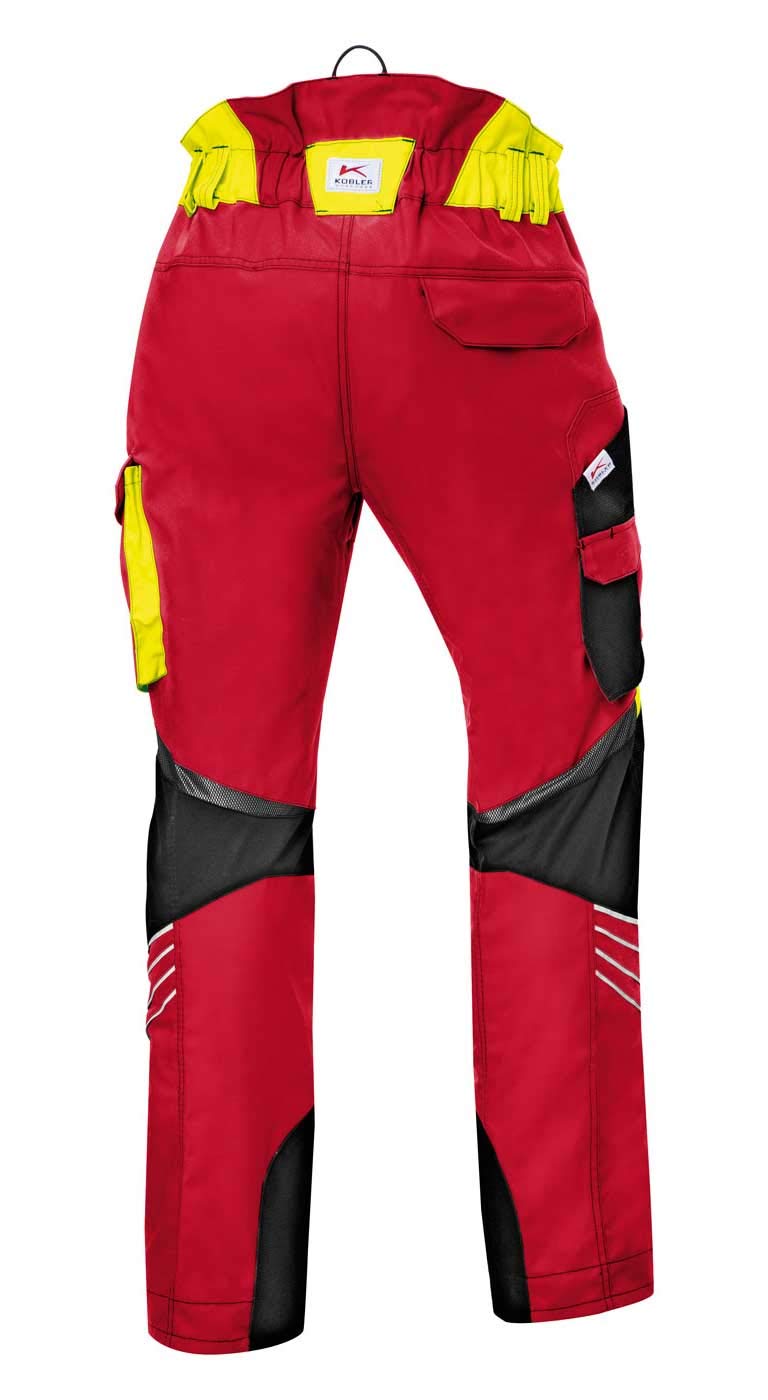 KÜBLER Forest Schnittschutzhose PSA 3, Farbe: Rot/Warngelb, Grösse: M 82