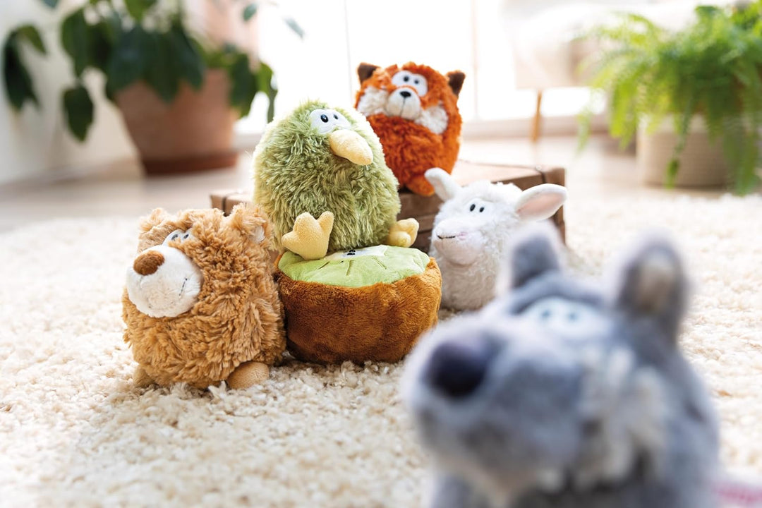 NICI Kuscheltier Wolf mit Wendefunktion 15cm 2 in 1 - grau - Weiches NICI-Plüschtier – Ideal zum Kus