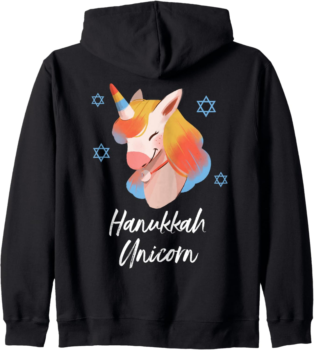 Hanukkah Einhorn Cute Jüdische Jewish Chanukka Family Kapuzenjacke