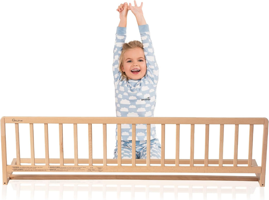 Geuther 2112 Bettschutzgitter in 140 cm Höhe: 38 cm Absturzsicherung Mit stabilen Stäben Schützt vor