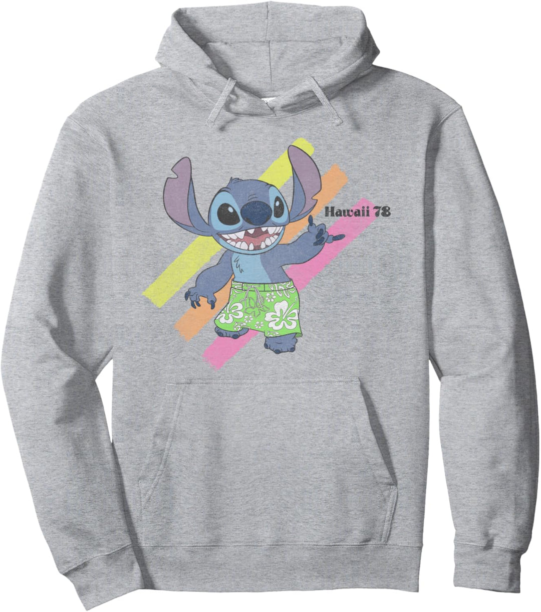 Disney Lilo & Stitch Hawaii 78 Stitch Portrait Pullover Hoodie