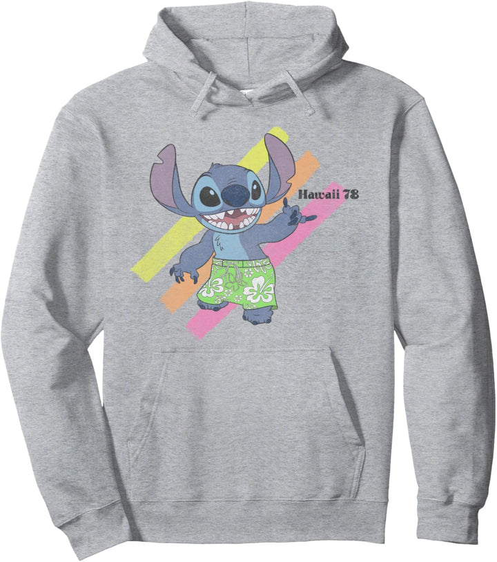 Disney Lilo & Stitch Hawaii 78 Stitch Portrait Pullover Hoodie