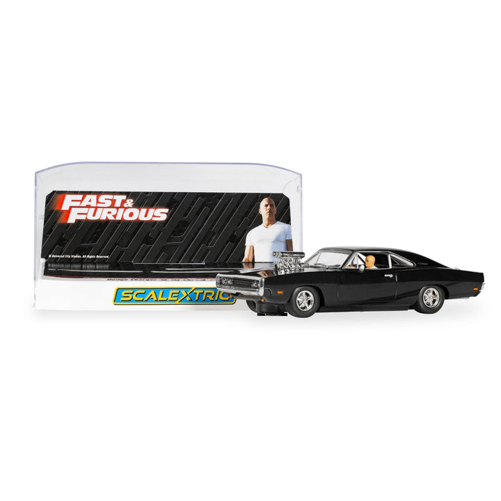 Scalextric C4573 The Fast and The Furious - Dodge Charger - Dom Toretto Slotcar, Schwarz