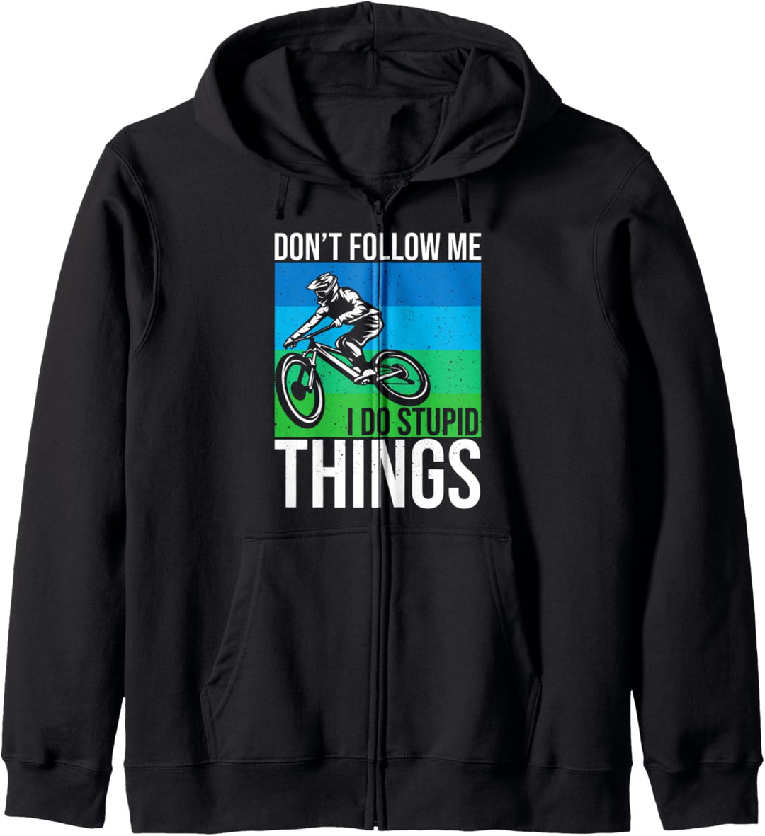 Mountainbiker MTB Downhill Kapuzenjacke