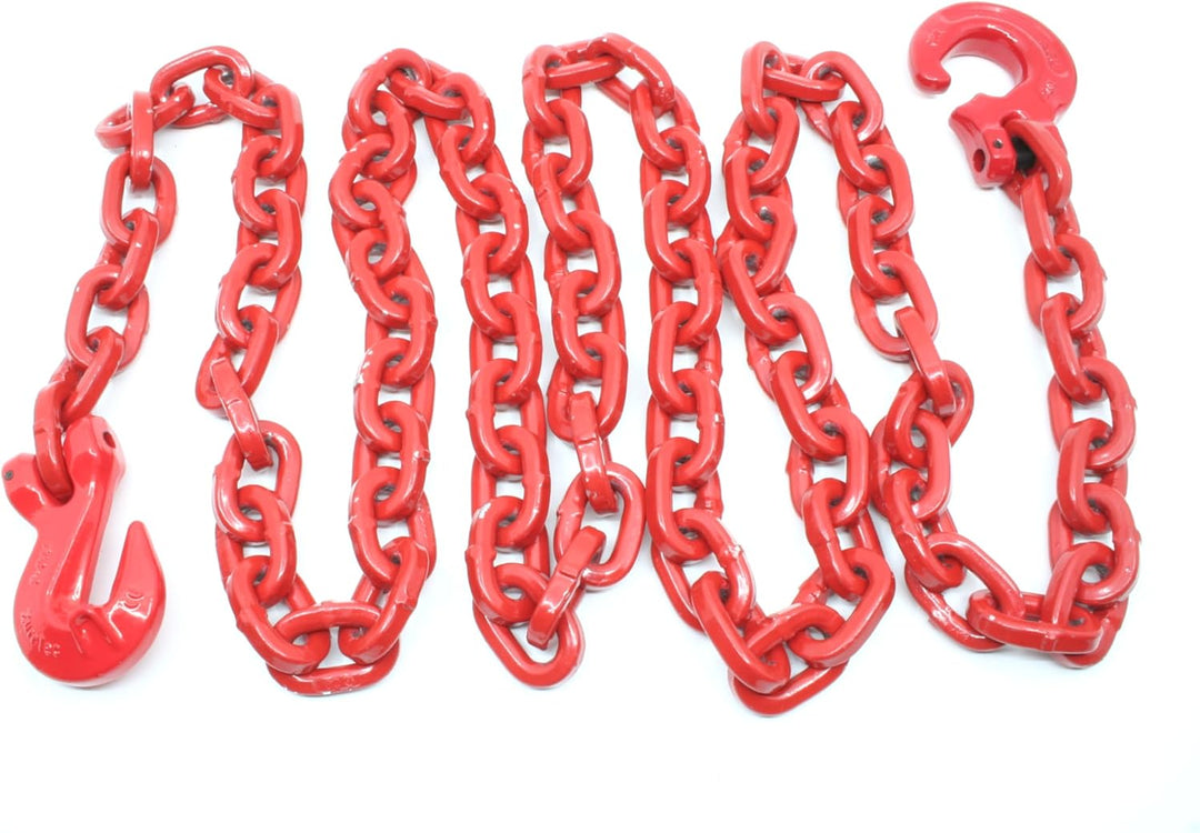 2,0 Meter Forst-& Rückekette 10 mm vierkant mit Schling- und Parallelhaken