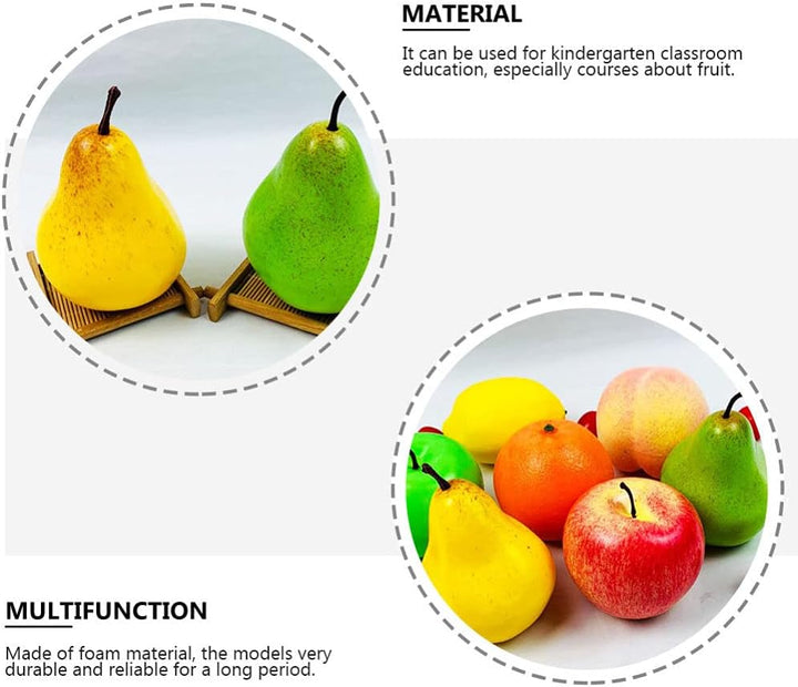 TOYANDONA 4Er Set KüNstliche Birnen Modelle - Gelbe Und GrüNe Simulation FrüChte FüR Dekoration, Fot