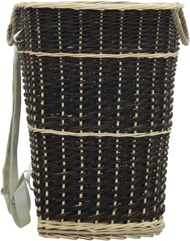 Kiepe mit Tragegurt aus Natur Weide 57 x 51 x 69 cm Rückentragekorb Winzerkiepe Weidenkiepe Huckelko