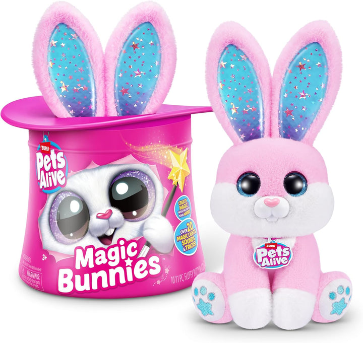Pets Alive 9549A (Pink) Bunny Magic Bunnies von ZURU, Large (32 cm), Pink