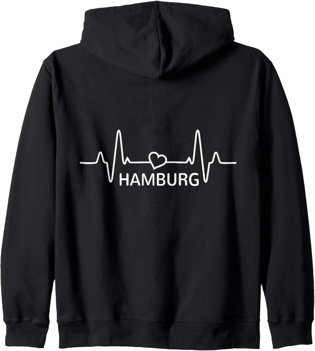 Hamburg Herzschlag Hamburger Hamburgerin Liebe Herz I Love Kapuzenjacke