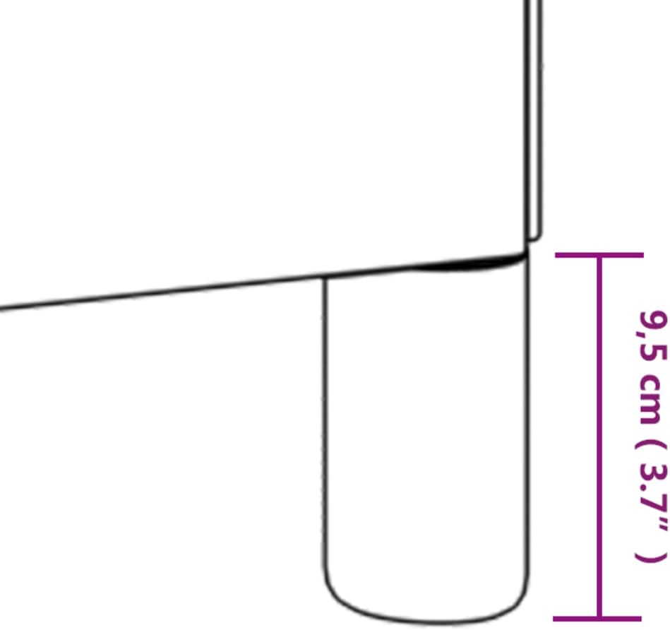 vidaXL Boxspringbett, Bettgestell mit Lattenrost, Bett Polsterbett mit Stützbeinen, Einzelbett Schla