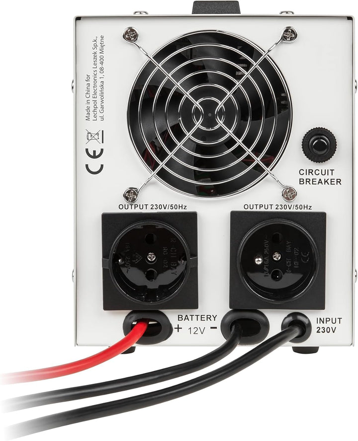 Notstromversorgung KEMOT PROsinus-800URZ3405 Wechselrichter Reiner Sinus Ladefunktion 12V 230V 800VA