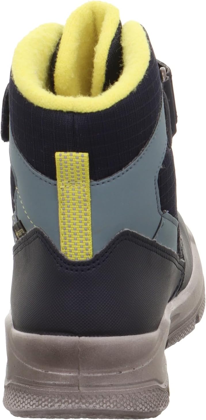 Superfit Jungen Mars Warm Gefütterte Gore-tex Schneestiefel 34 EU Weit Blau Gelb 8020, 34 EU Weit Bl