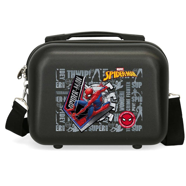 Marvel Grossartige Leistung Makeup Tasche, 29x21x15 cms Schwarz, Schwarz