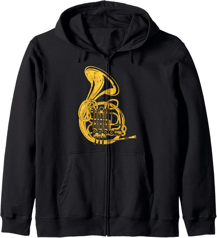 French Horn Musical Instrument French Hornist Kapuzenjacke