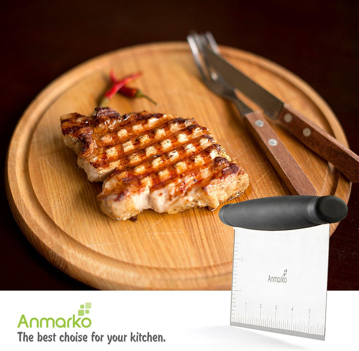 Exklusives Grillwender Set aus hochwertigem Edelstahl - BBQ Grillset in erstklassiger Qualität für H