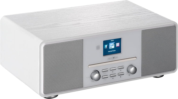 Reflexion HRA19DAB/WH Design DAB+ Radio (2x80Watt) 2,4" TFT Farbdisplay, Uhrenanzeige mit Alarm-Funk