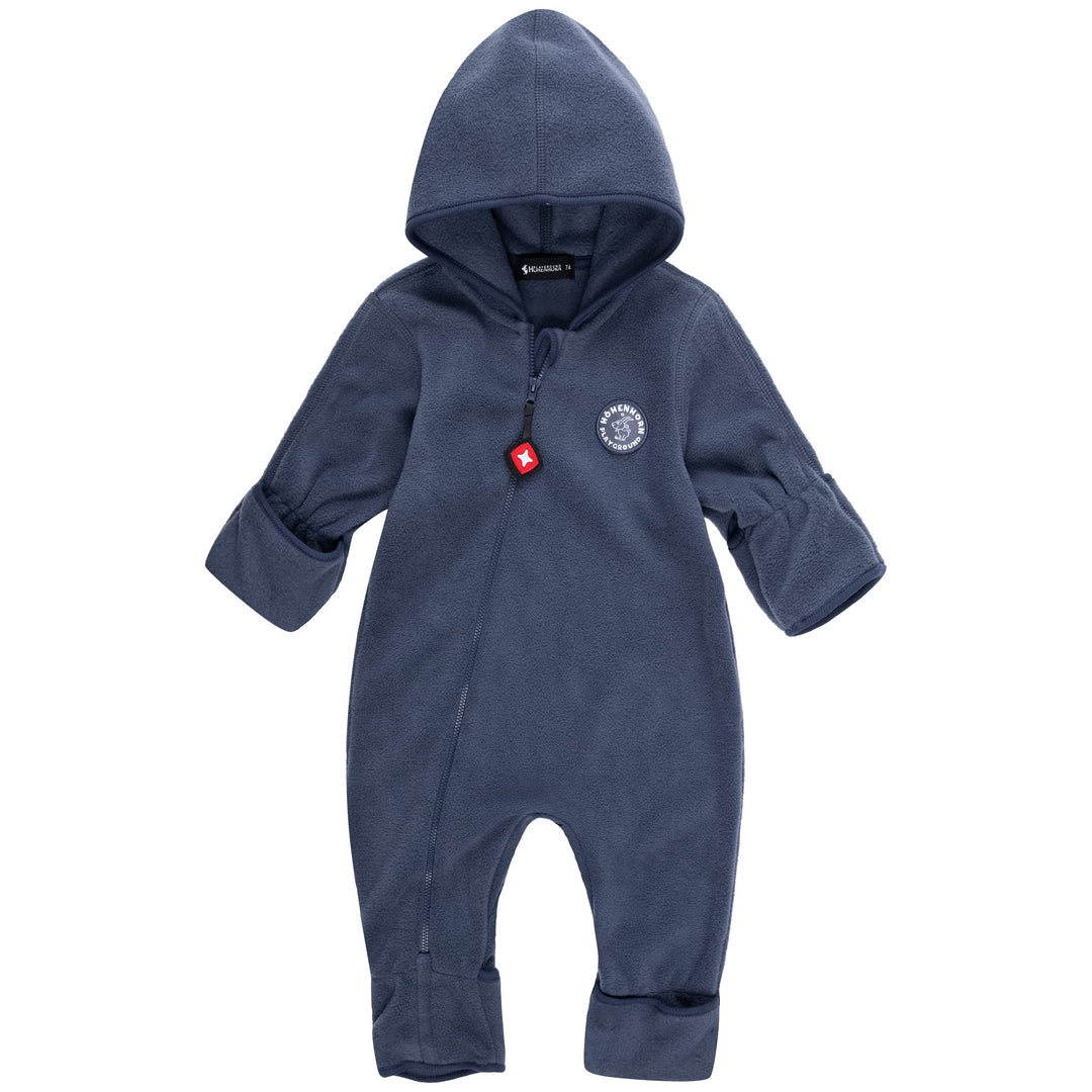 Höhenhorn Ibex Baby Fleece Overall Winter Herbst Strampler Kleinkind mit Kapuze 62 Dunkelblau, 62 Du