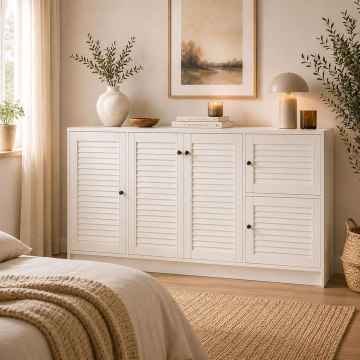 ben+camilla.com Lamellentür Holz weiss offen Kiefer EINBAUFERTIG LACKIERT 993 x 494 x 21 mm 993 x 49