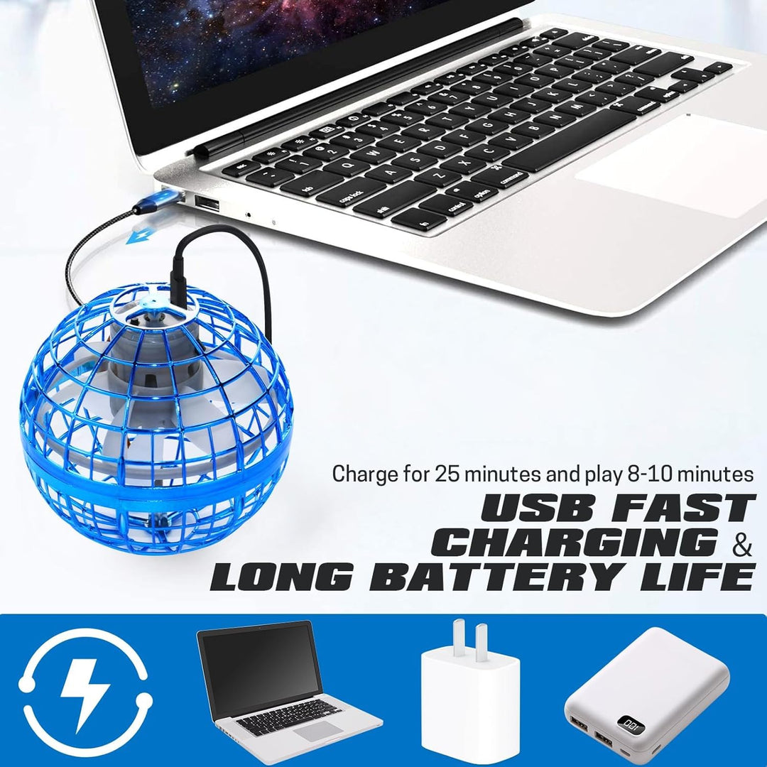 2025 Fliegender Ball Hover Ball, Fliegende Kugel mit Galaxy Boomerang Effekt - Magic Floating Orb Sp