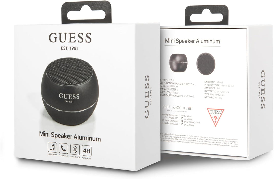 CG MOBILE Guess Mini Bluetooth Lautsprecher der Marke Guess, Geniessen Sie Mode als Lebensstil mit D