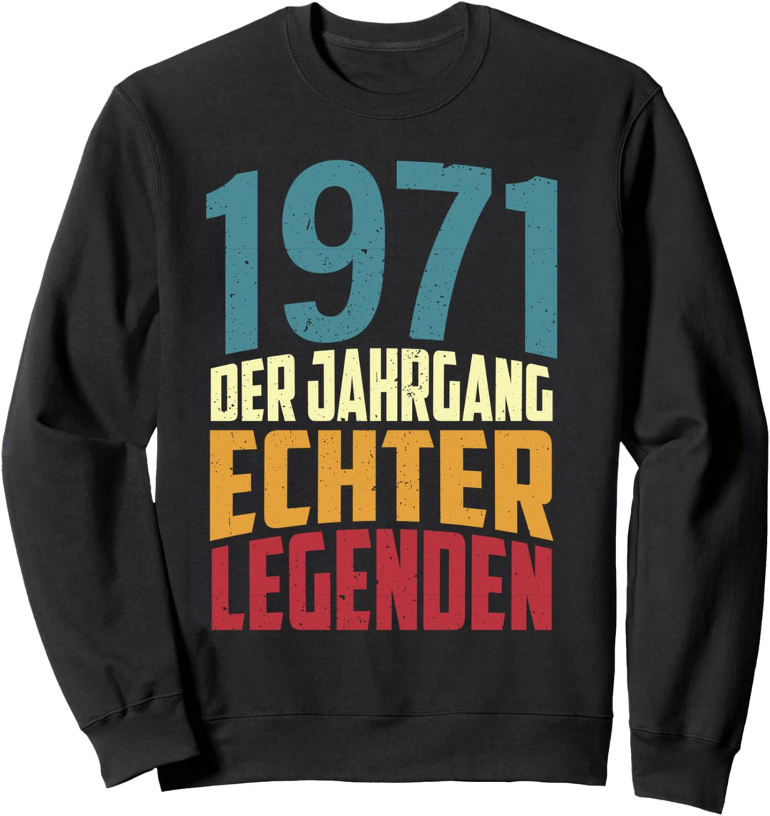 Vintage 53rd Birthday Man Woman 53 Years 1971 Decorative Sweatshirt