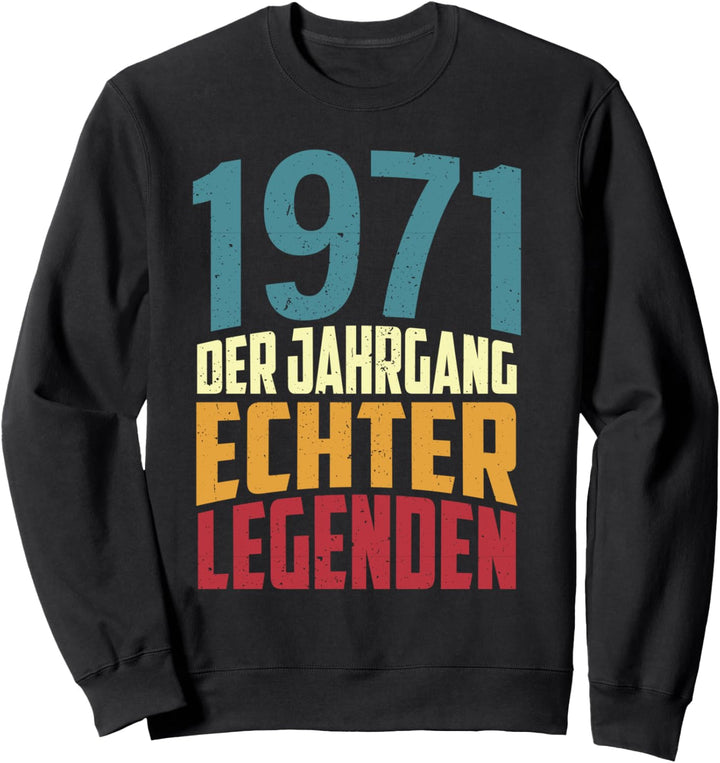 Vintage 53rd Birthday Man Woman 53 Years 1971 Decorative Sweatshirt
