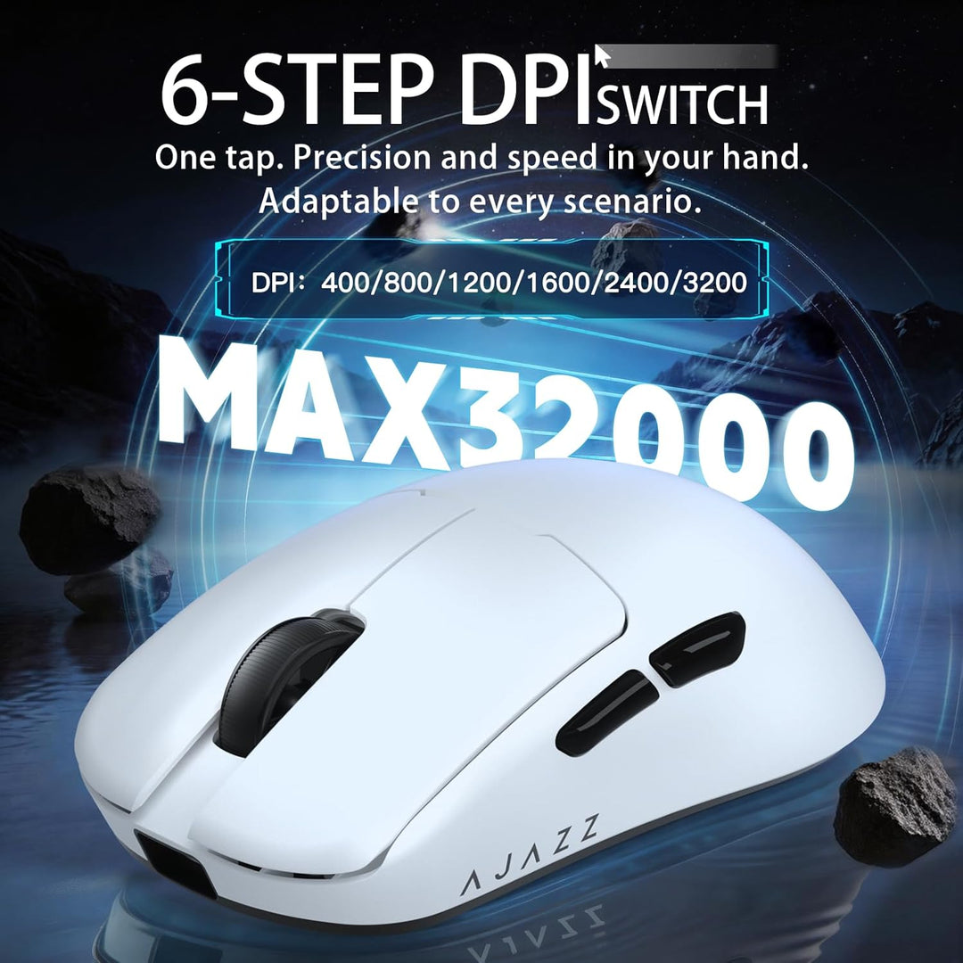 FREEWOLF X AJAZZ AJ159 V2 Kabellose Gaming-Maus, Hot-Swap-Akku, Tri-Mode (2,4G/Bluetooth/Kabelgebund