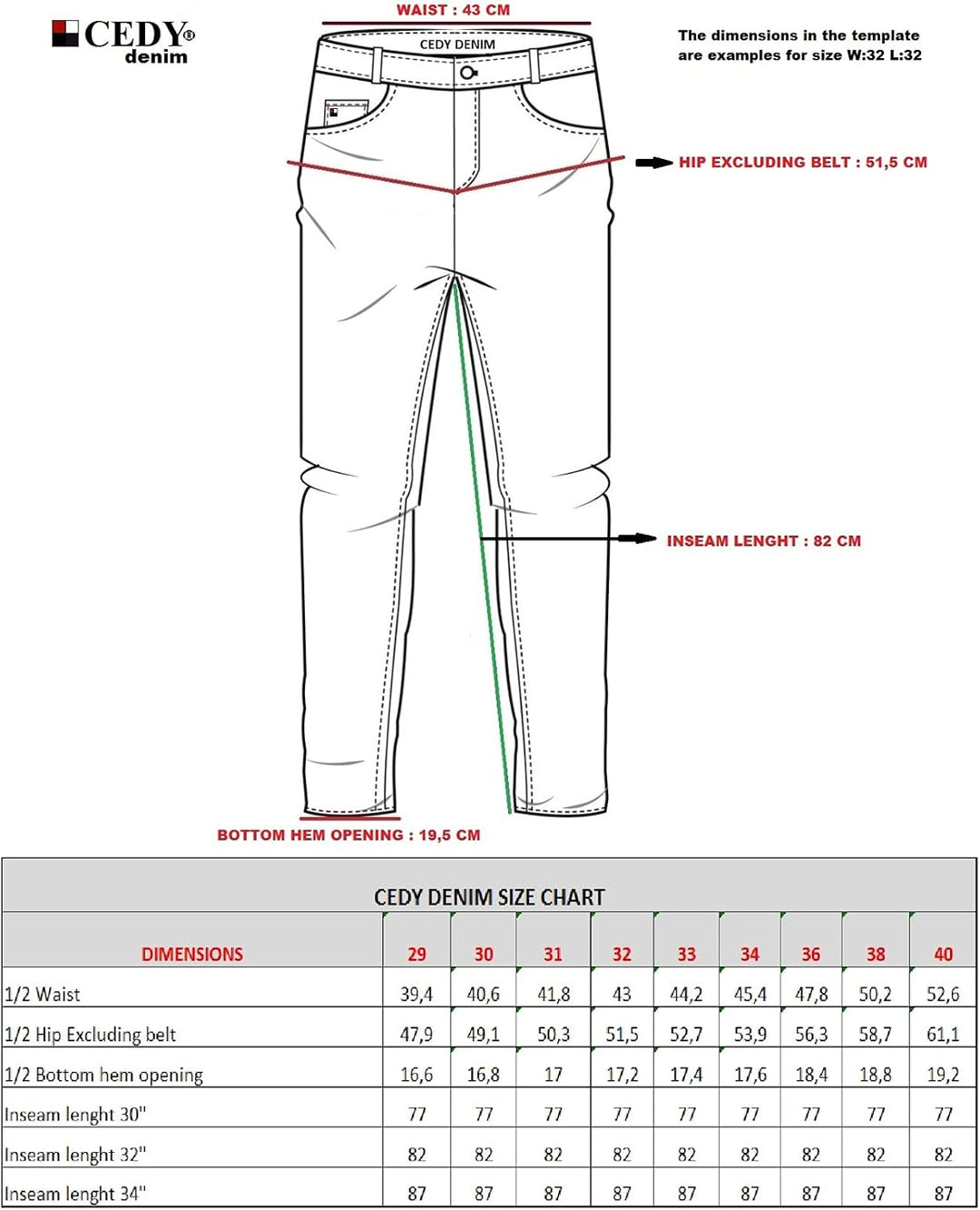 CEDY DENIM Herren Jeans Slim Fit Stretch Jeanshose Design der Neuen Saison Hochwertige Jeans Hose fü