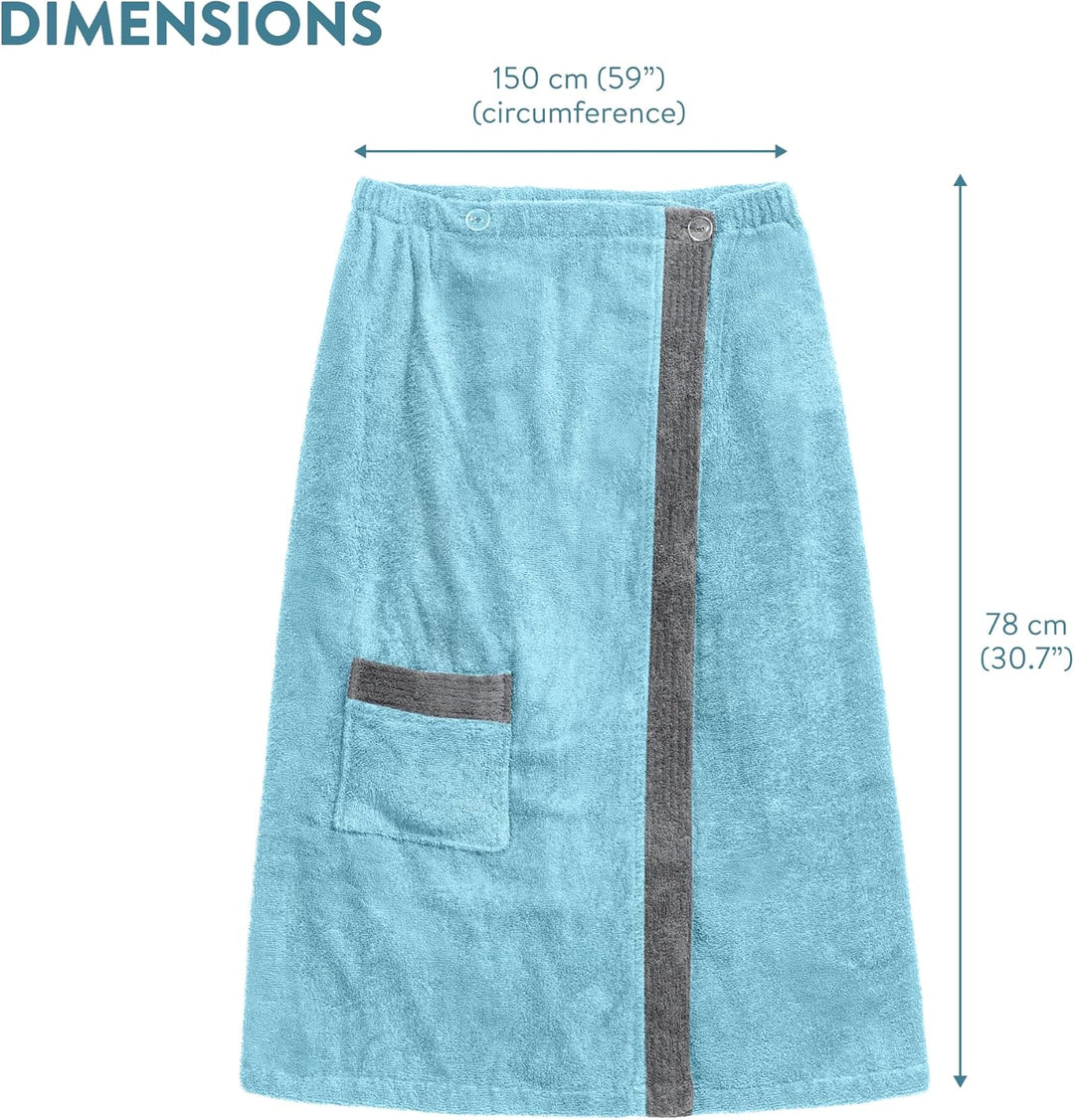 Sauna Frottee Kilt Sarong M-XXL Damen von JEMIDI 100% Baumwolle Saunakilt Saunasarong Saunatuch (Dam
