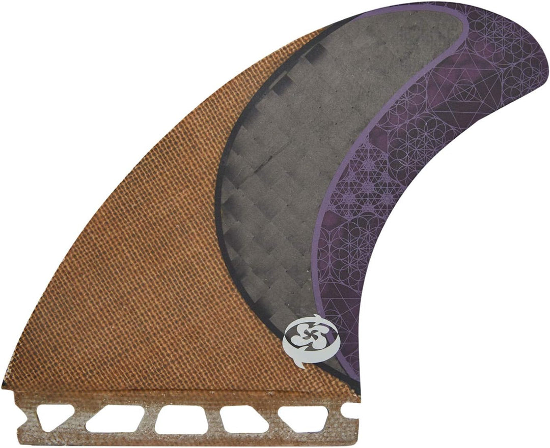 Futures Rasta Honeycomb Twin Surfboard Fin Jute Carbon Purple Einheitsgrösse, Jute Carbon Purple Ein