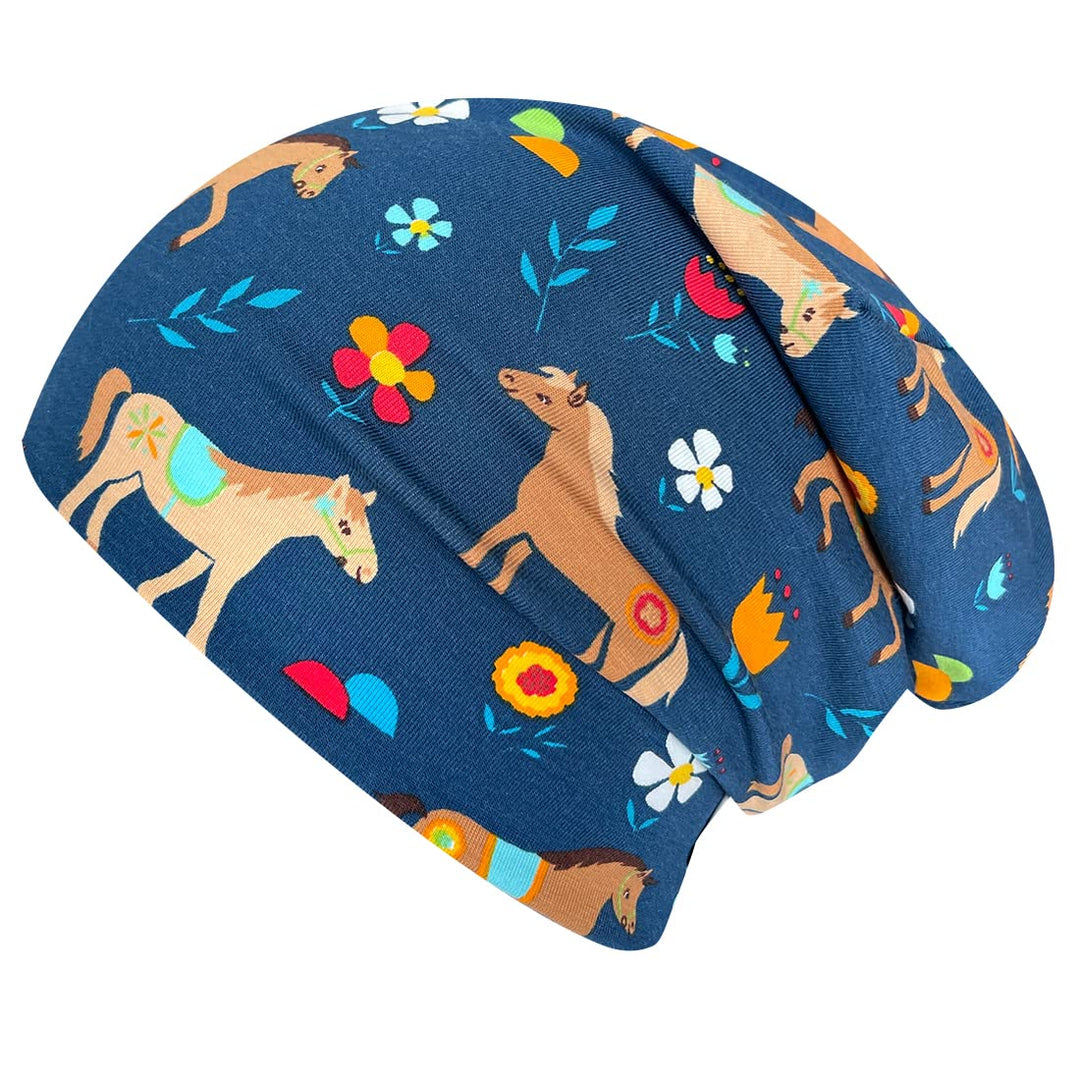 Wollhuhn ÖKO Jungen/Mädchen/Kinder Bequeme Weiche Long Beanie/Mütze/Beanie-Mütze/Strickmütze/Kinderm