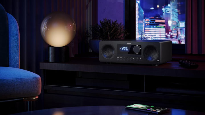 Sharp XL-B720D Tokyo DAB+ All-in-One Hi-Fi-System | Bluetooth, CD, UKW-Radio, USB, Aux | 20 Sendersp