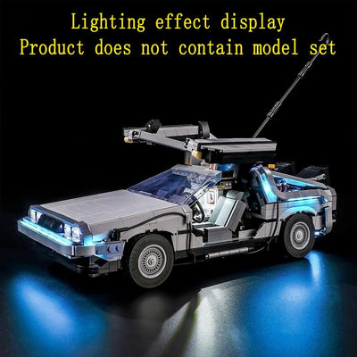 GEAMENT LED Licht-Set Kompatibel mit Lego Back to The Future - Beleuchtungsset für Creator 10300 Bau