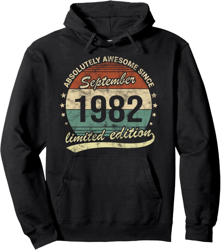 Geburtstag Vintage September 1982 Absolutely Awesome Pullover Hoodie