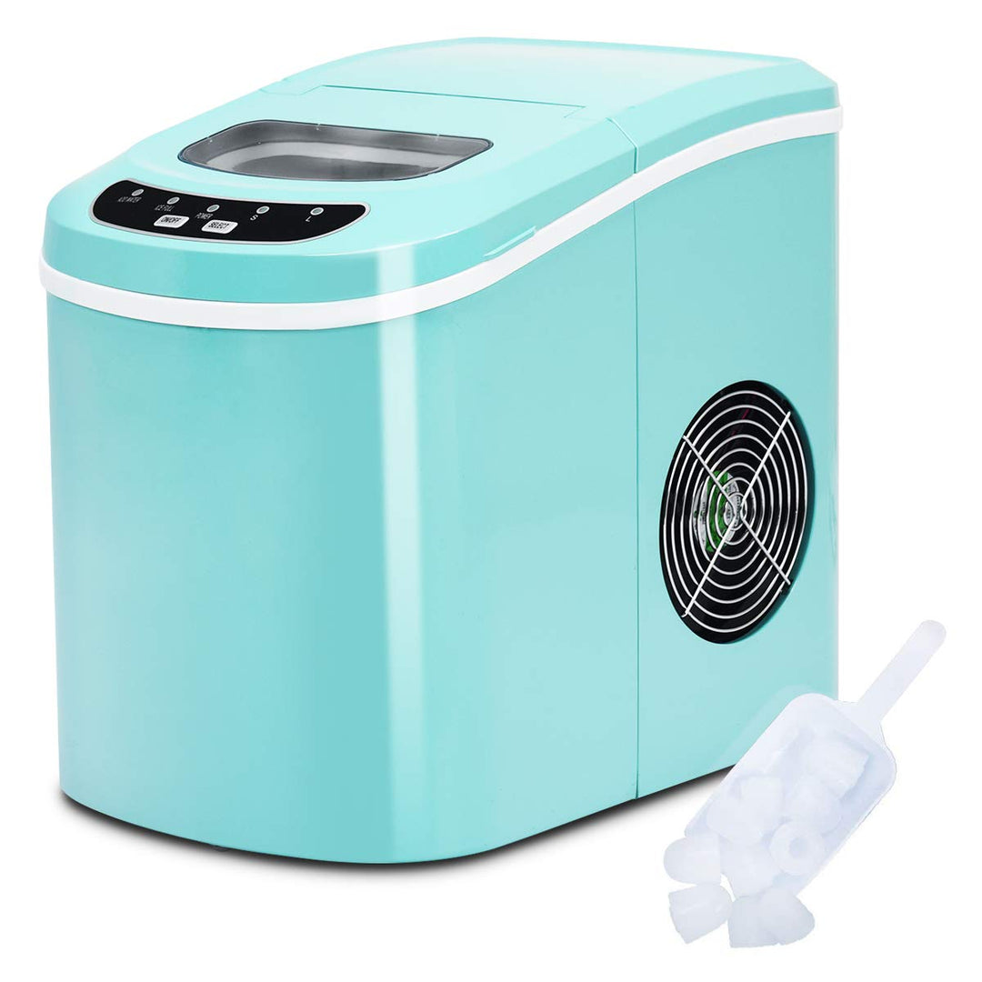 COSTWAY Eiswürfelmaschine 12KG/24H, Ice Maker 9 Eiswürfel in 6-13min, Eismaschine 2,2L Wassertank, E