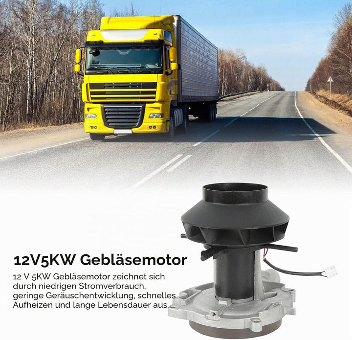 Keenso Auto Standheizung GebläSemotor, Auto 12V 5KW Gebläsemotor Wärmeableitung Professioneller Stan
