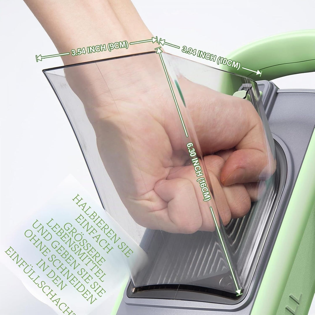Safe Veggie Chopper Gemüseschneider, Pommes Frittierschneider, Zwiebelhacker, Gemüsehobel, multifunk