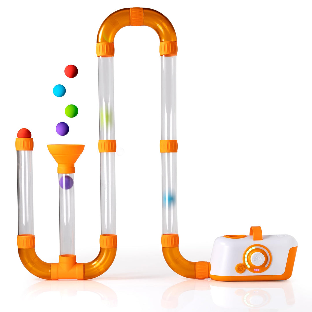 Fat Brain Air Toobz | Luftbetriebenes Ball- und Röhren-Physikspielzeug | Wissenschaftsexperimente fü