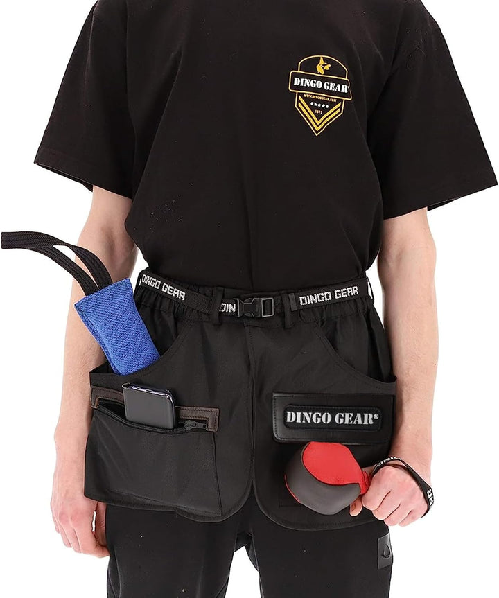 Dingo Gear Trainingsgürtel Arbeitskirt Schutzbekleidung Agility Trainer Helfer Ipo Sporthund XS Schw