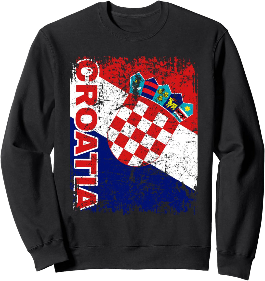 KROATIEN FLAGGE | Damen Herren Kinder | KROATIEN Sweatshirt