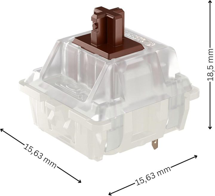 CHERRY MX RGB Brown Switch Kit, 23 Mechanische Tastatur-Schalter, für DIY, Hot Swap oder Gaming-Keyb