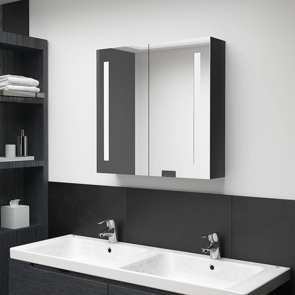 vidaXL LED Bad Spiegelschrank Badezimmerspiegel Badspiegel Spiegel Badschrank Badezimmerschrank Häng