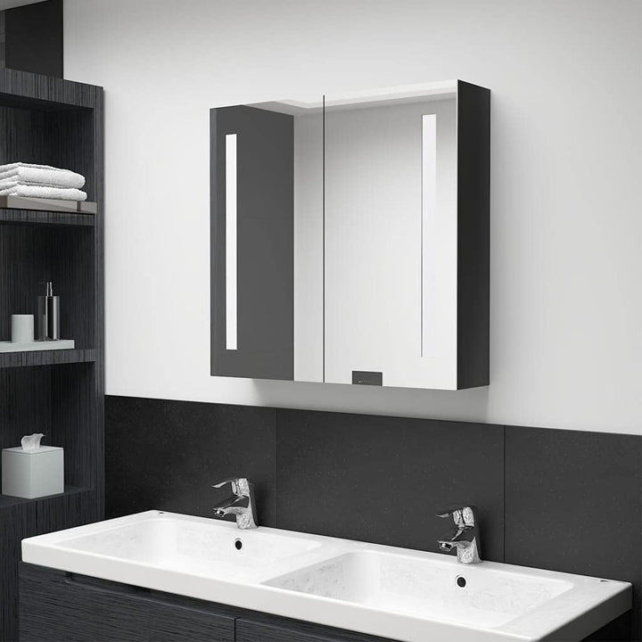 vidaXL LED Bad Spiegelschrank Badezimmerspiegel Badspiegel Spiegel Badschrank Badezimmerschrank Häng