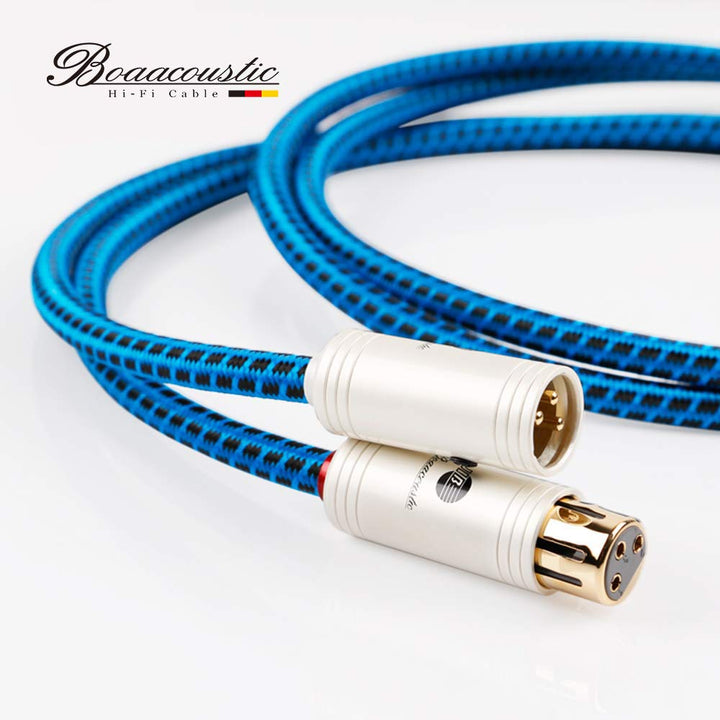 BOAACOUSTIC JIB audiophile XLR Kabel 1m High end XLR Audio Kabel hifi Mikrofonkabel OCC XLR Stecker