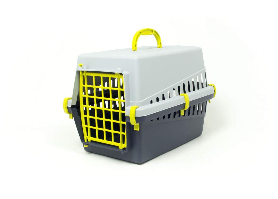 BIANCHERIAWEB Transportbox für Haustiere Modell Otto Farbe Gelb 50 x 33 cm