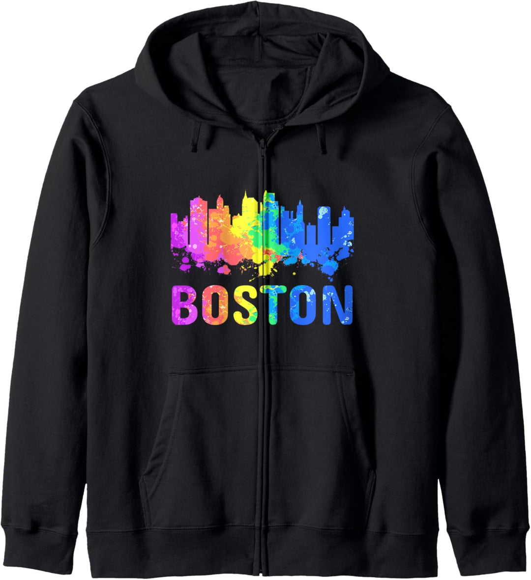 Boston Massachusetts Aquarell-Kunst, Skyline, Geschenk, Souvenir Kapuzenjacke
